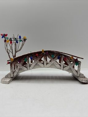 Lemax Village Collection 1991 Vintage Dickensvale Collectible Wooden Footbridge